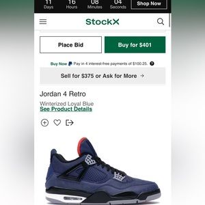 Jordan 4 retro (No Box)